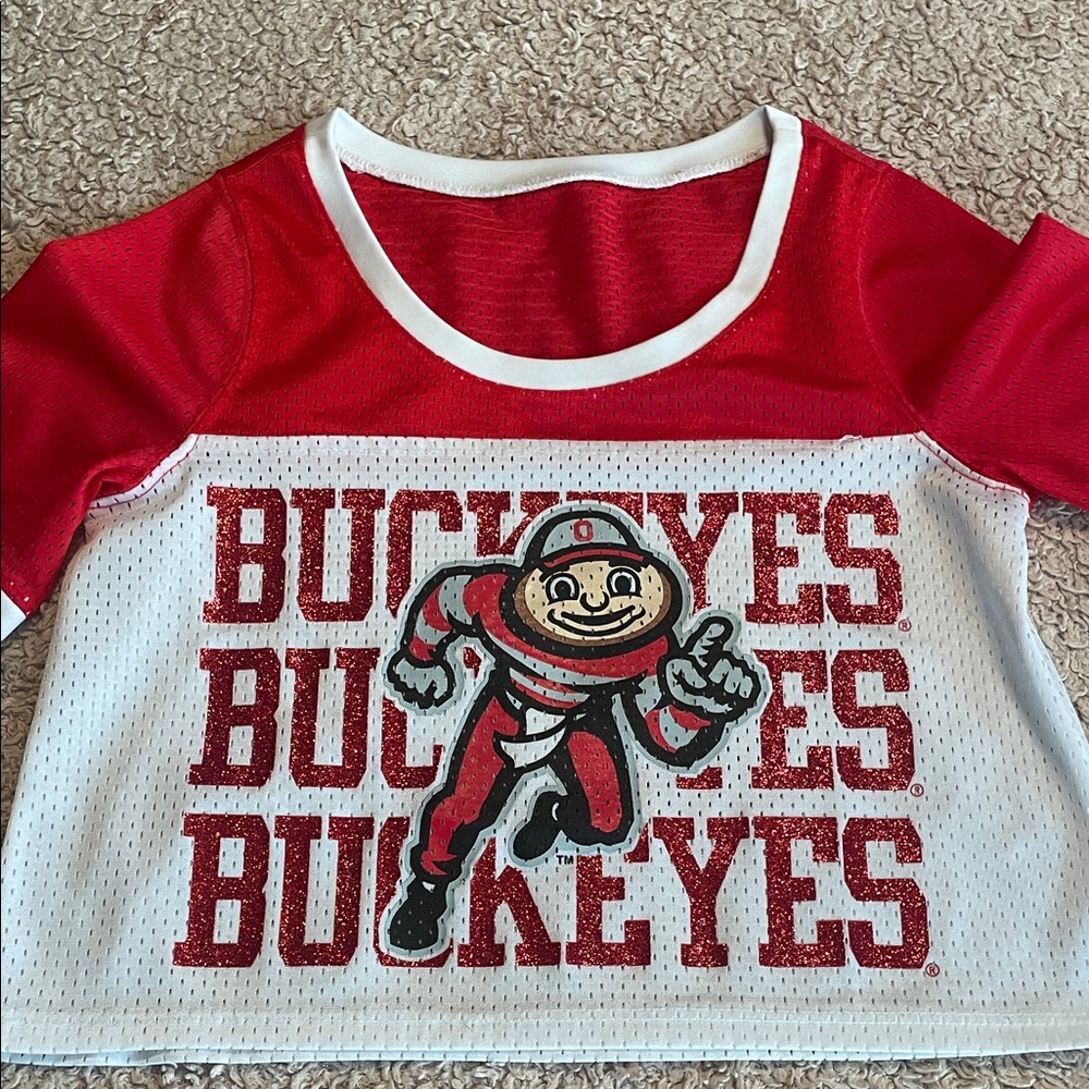 Ohio State Buckeyes Girls Crop Top - size Medium 8/10